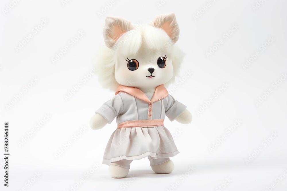 cute dog in casual dressing made with ai Cute dog posing isolated over beautiful background cute dog in casual dressing made with ai Cute dog posing isolated over beautiful background