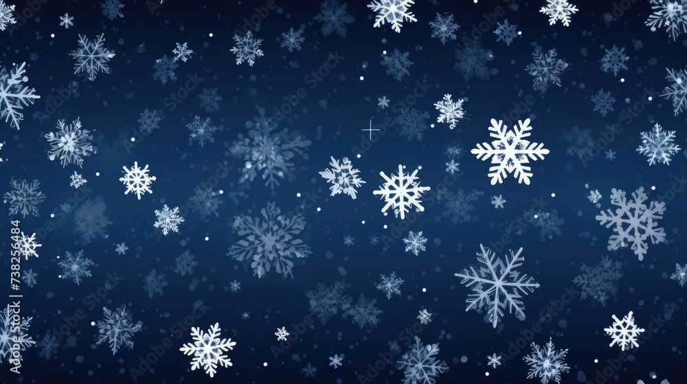 Background with snowflakes in Navy Blue color Background with snowflakes in Navy Blue color