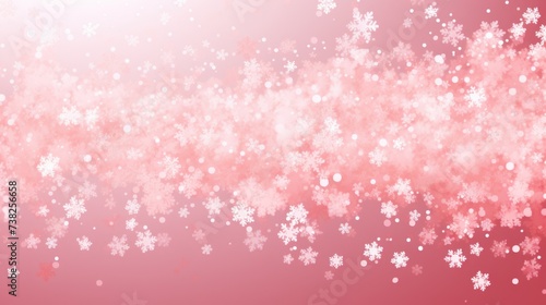 Background with snowflakes in Pink color