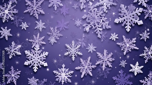 Background with snowflakes in Violet color.