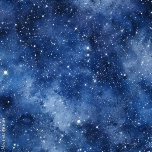 Blue and White Space Filled With Stars