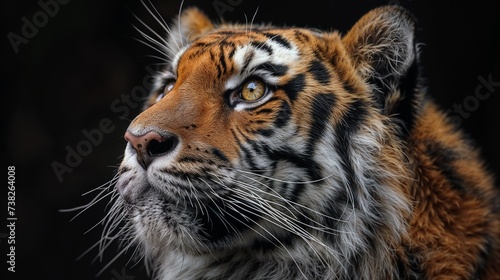 Portrait of Splendor: The Regal Tiger's Gaze