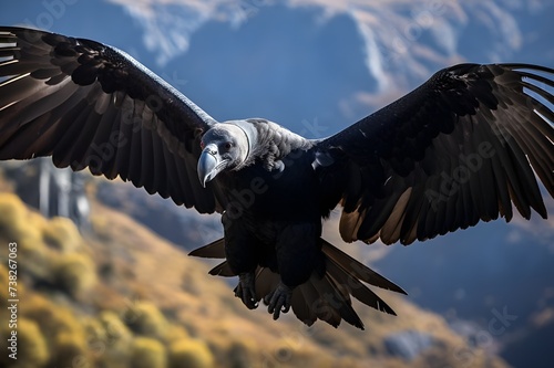 Wallpaper Mural Powerful Condor: Soaring Close-Up View Torontodigital.ca