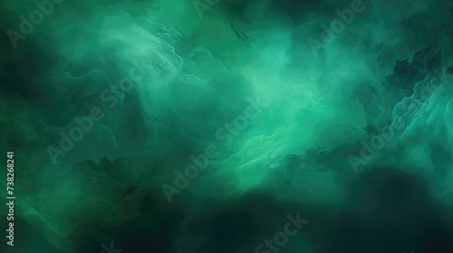  Emerald Color Fog Background.