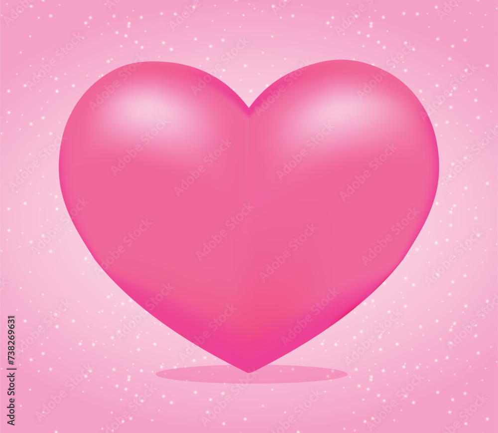 a vector template of heart icon design