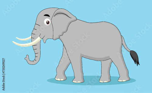 a vector template of elephant illustration design