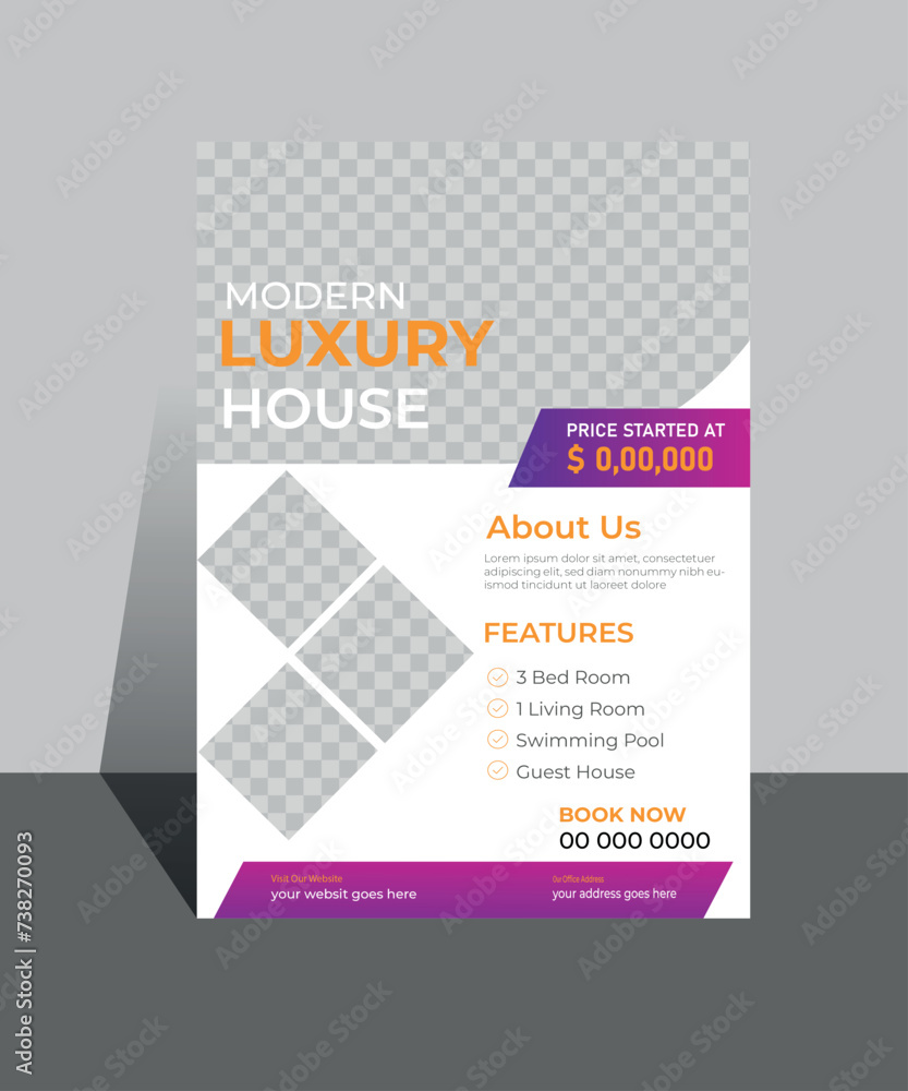 Obraz premium Real Estate Social Media Post Layouts