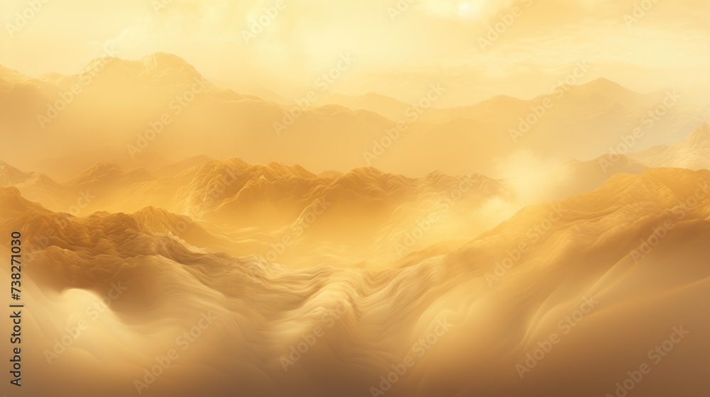  Gold Color Fog Background