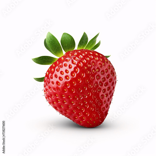 strawberry isolated on white background  clipping path  full depth of field  high quality photo