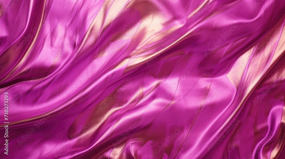 Fototapeta premium Magenta foil decorative texture. Magenta background for artwork