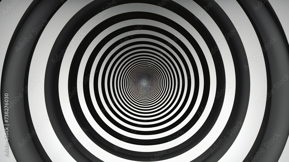 Geometric Illusion, A Dance of Shapes and Shadows, The Abstract Beauty of Circular Designs