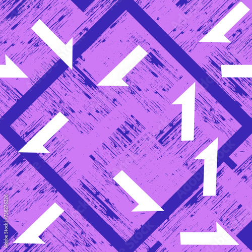seamless pattern - texture, square and number - arrow.
