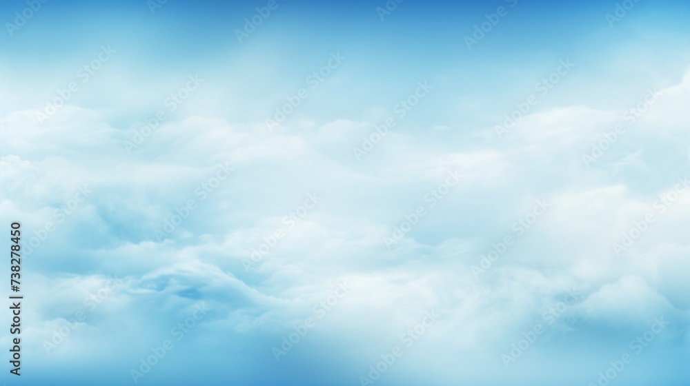 Fototapeta premium Sky Blue Color Fog Background