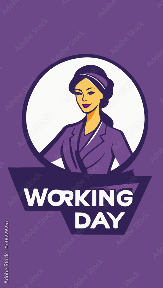 Vector del día de la mujer trabajadora Vector del día de la mujer trabajadora