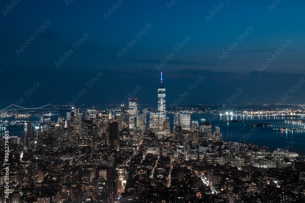Obraz premium Newyork Manhattan city skyline