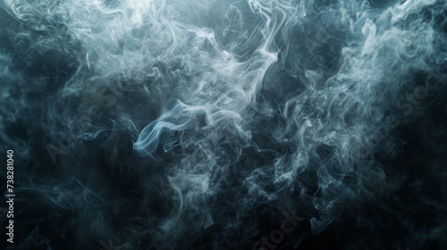 Abstract swirls of smoke in dark, moody surroundings