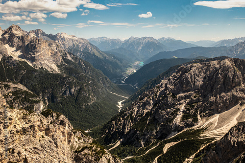 Aerial mountain landscape