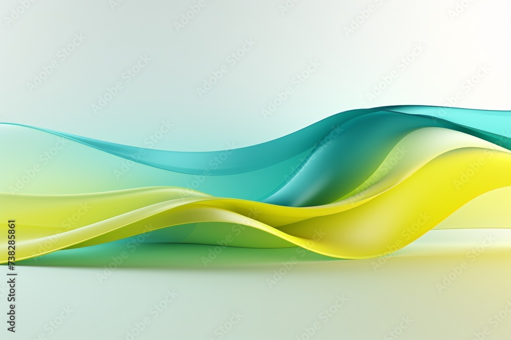 Surrealism background with multicolor and white curve line neon effect - obrazy, fototapety, plakaty 