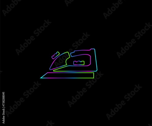Iron vector illustration on white background