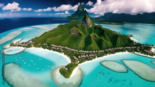 Matira Beach, Bora Bora, French Polynesia photo