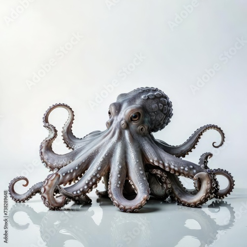 octopus on a white background
