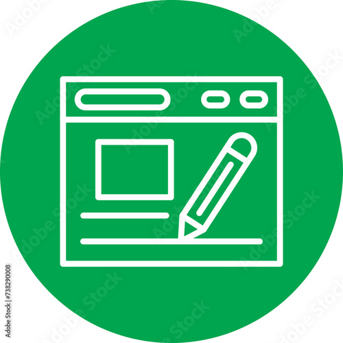 Design Line Circle Icon