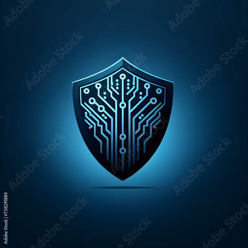 Cyber Security Shield Logo