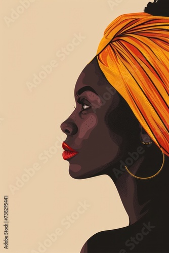Black History Month poster template with place for text
