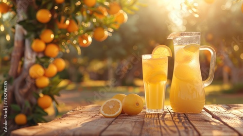 Citrus Refreshment in Nature