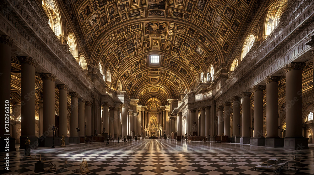 Interior of the Halls of Vatican