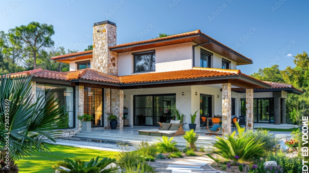 Beautiful modern villa in Mediterranean style