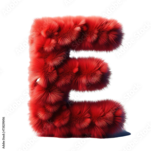 Isolated 3D Letter on a Clear PNG Canvas Generative AI