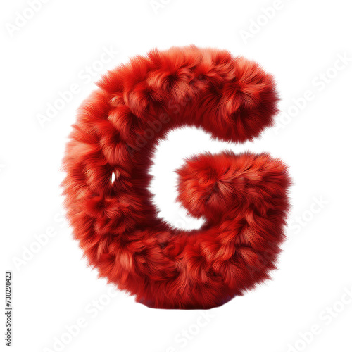 Isolated 3D Letter on a Clear PNG Canvas Generative AI