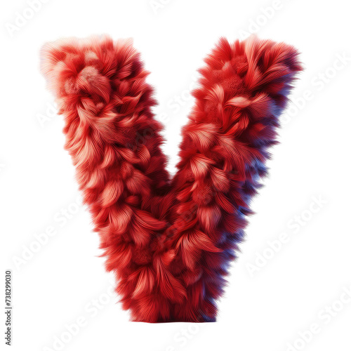 Isolated 3D Letter on a Clear PNG Canvas Generative AI