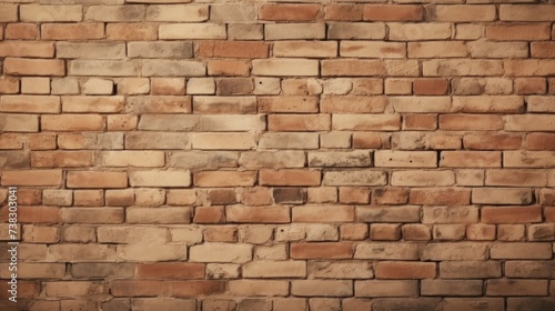 The background of the brick wall is in Beige color.