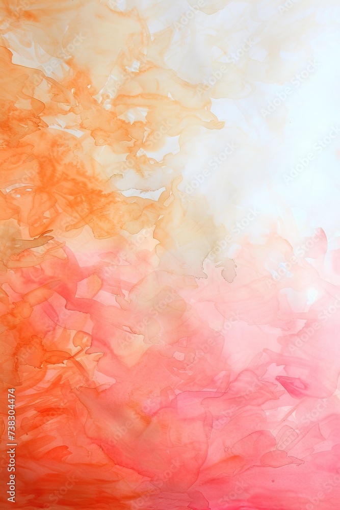 Fototapeta premium Abstract wallpaper of a pink and orange and peach fuzz pantone gradient. Mesmerizing masterpiece capturing the vibrant hues of a peach and orange sunset, evoking feelings of warmth and creativity