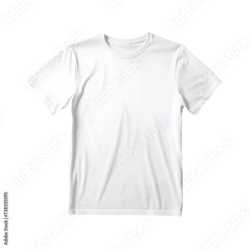 White_T_Shirt_isolated on transparent_background, PNG Cutout