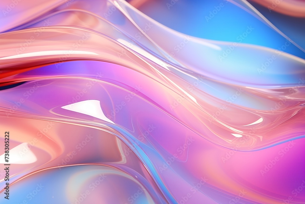 Fototapeta premium Abstract Flowing Colors Background With Smooth Waves