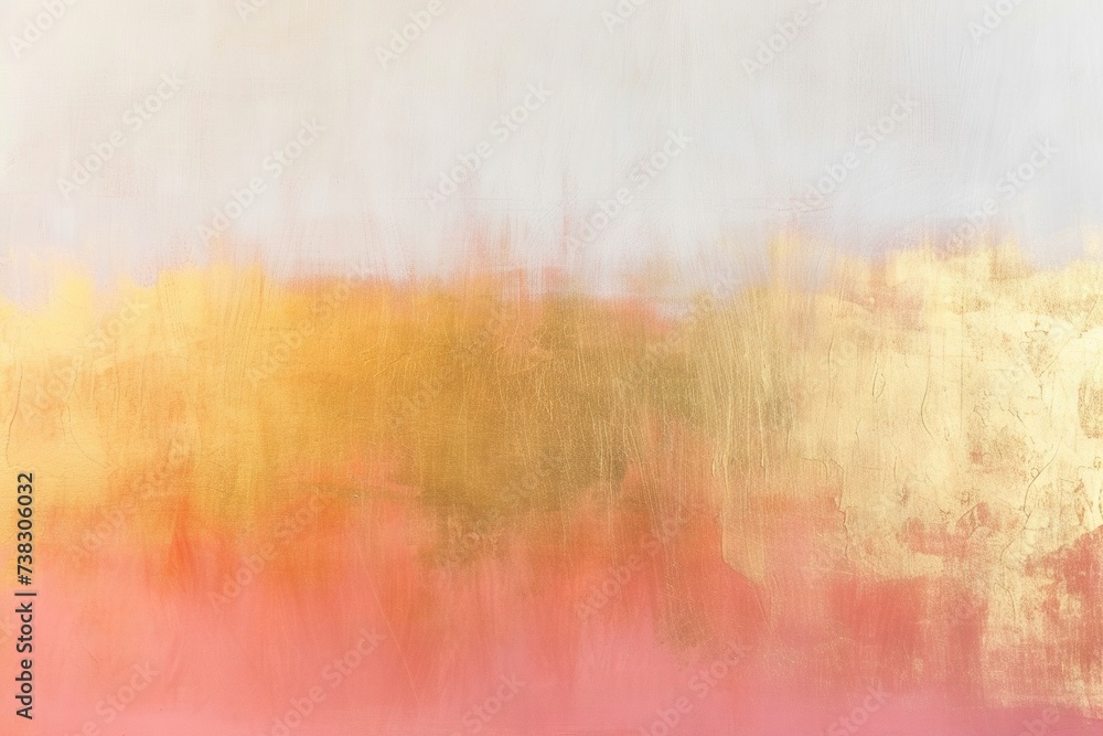 Obraz premium Abstract wallpaper of a pink and orange and peach fuzz pantone gradient. Mesmerizing masterpiece capturing the vibrant hues of a peach and orange sunset, evoking feelings of warmth and creativity