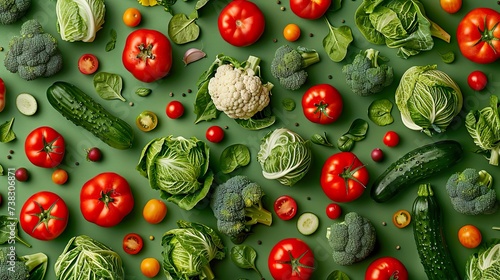 Crunchy vegetables , Flavor of world cuisine bio photo