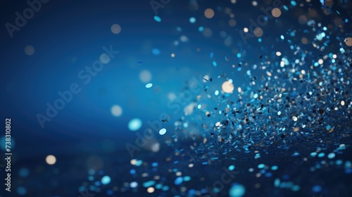  The background of the confetti scattering is in Sapphire color © Various Backgrounds
