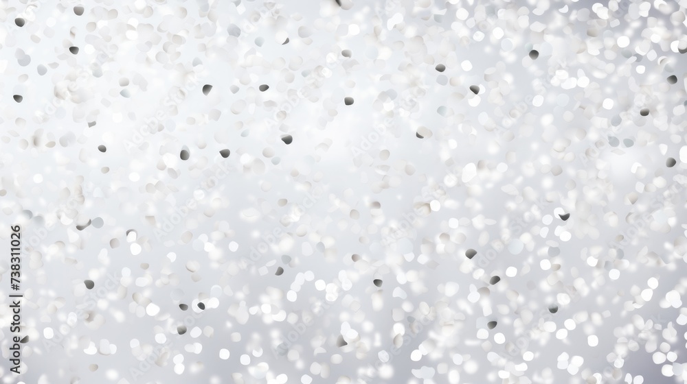 Obraz premium The background of the confetti scattering is in White color.