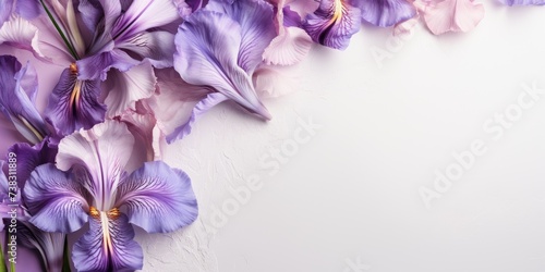 abstract background, beautiful iris flowers 