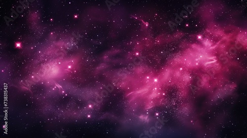 The background of the starry sky is in Fuschia color
