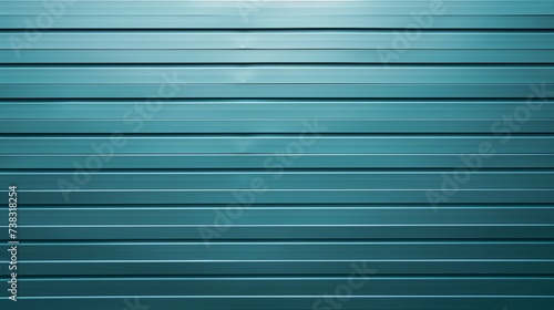 A full frame of teal metal louvers, showcasing a repetitive linear pattern and texture. The color and detail offer a mix of industrial vibe and visual rhythm..