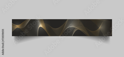 Creative dark linkedin banner background