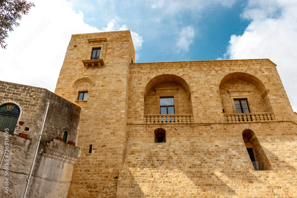 Exterior of the castle of Ugento, Ugento, Apulia, Italy, Europe
