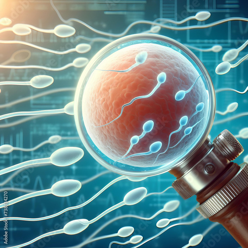 DNA fragmentation test for sperm assesses sperm quality and fertilization potential photo