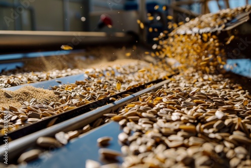 black sunflower seeds production process