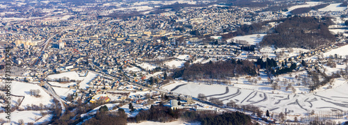 GUERET et Courtille sous la neige en 2012 - FRANCE